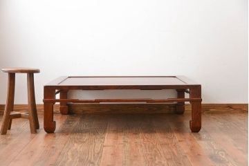 アンティーク家具　古民具・骨董　欅材の大きな座卓