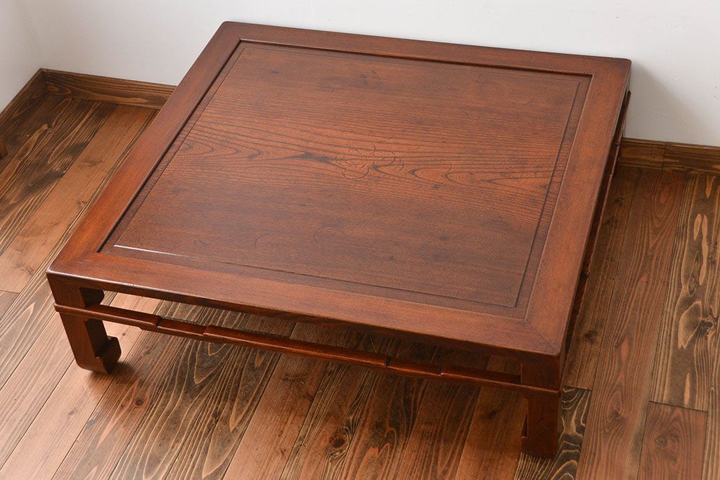 アンティーク家具　古民具・骨董　欅材の大きな座卓