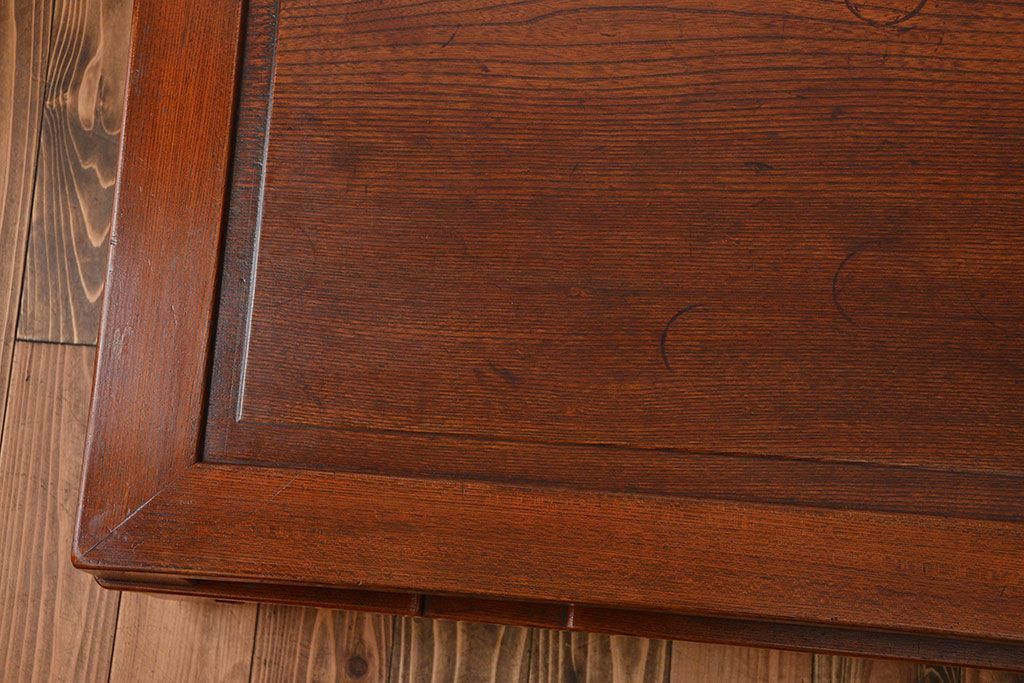 アンティーク家具　古民具・骨董　欅材の大きな座卓