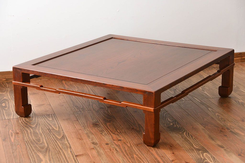 アンティーク家具　古民具・骨董　欅材の大きな座卓