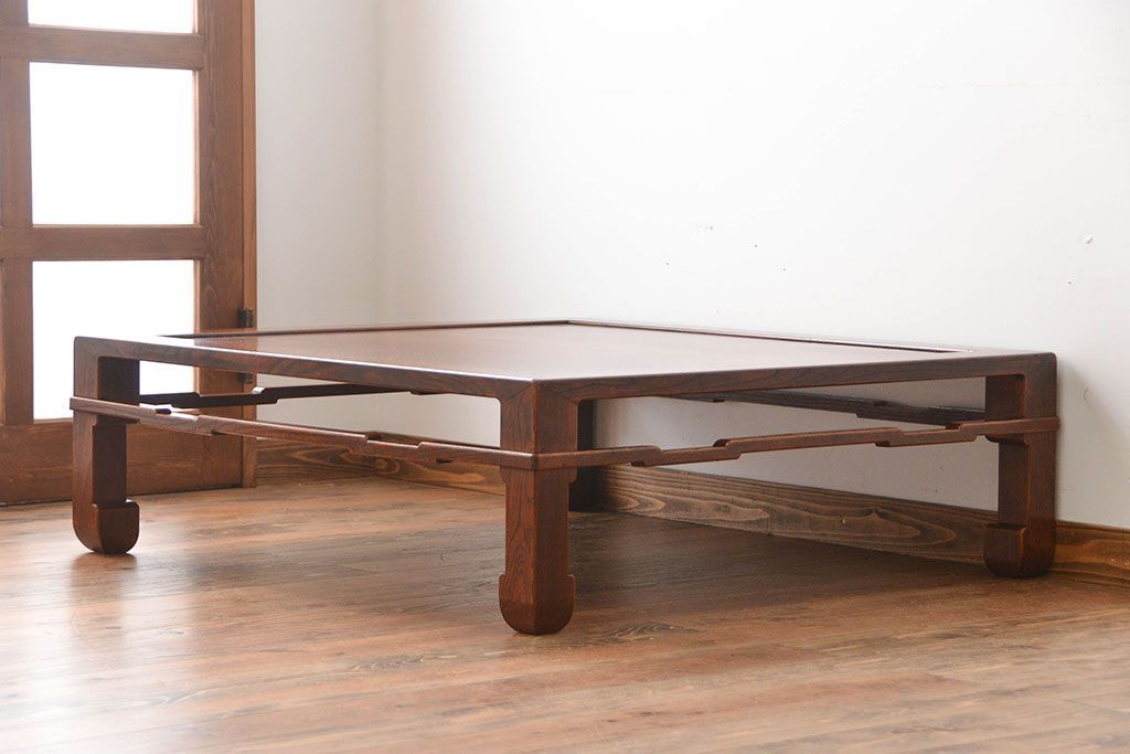 アンティーク家具　古民具・骨董　欅材の大きな座卓