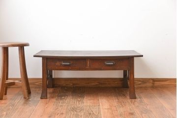 レトロ家具　昭和レトロ　古い木製の文机