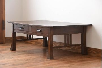 レトロ家具　昭和レトロ　古い木製の文机