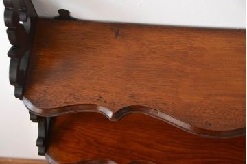 アンティーク家具　イギリスアンティーク　3杯引き出し付きウォールシェルフ