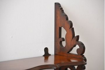 アンティーク家具　イギリスアンティーク　3杯引き出し付きウォールシェルフ