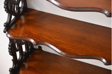 アンティーク家具　イギリスアンティーク　3杯引き出し付きウォールシェルフ