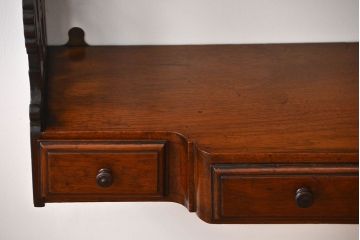 アンティーク家具　イギリスアンティーク　3杯引き出し付きウォールシェルフ