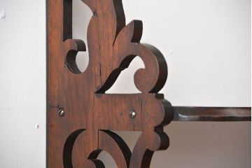 アンティーク家具　イギリスアンティーク　3杯引き出し付きウォールシェルフ