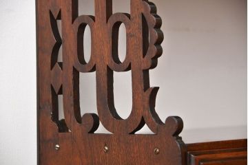 アンティーク家具　イギリスアンティーク　3杯引き出し付きウォールシェルフ