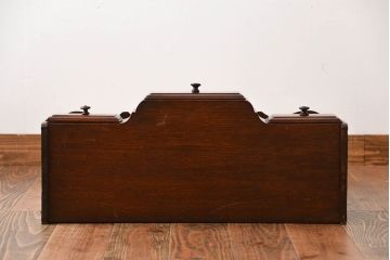 アンティーク家具　イギリスアンティーク　3杯引き出し付きウォールシェルフ