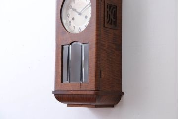 アンティーク雑貨　アンティーク　ドイツユンハンス製　壁掛け振り子時計