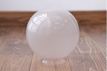 アンティーク　レトロな半透明球型ガラス天井照明