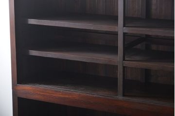 アンティーク家具　アンティーク　古い木製の脚付き重ね飾り棚