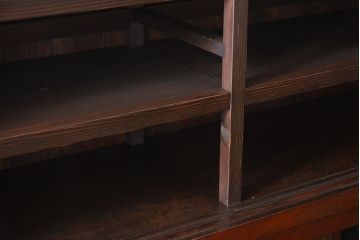 アンティーク家具　アンティーク　古い木製の脚付き重ね飾り棚