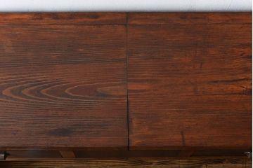 アンティーク家具　アンティーク　特大!古い木製のダイヤガラス入りカウンターテーブル