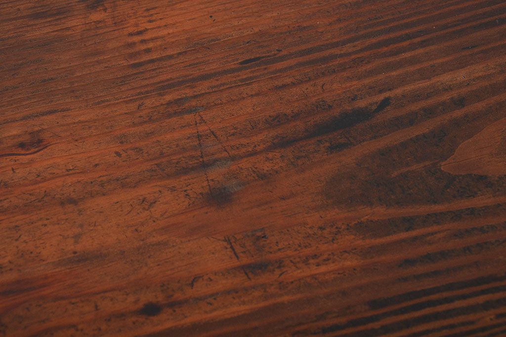 アンティーク家具　アンティーク　特大!古い木製のダイヤガラス入りカウンターテーブル