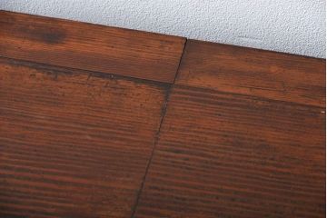 アンティーク家具　アンティーク　特大!古い木製のダイヤガラス入りカウンターテーブル