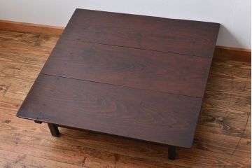 アンティーク家具　アンティーク　シンプルな角ちゃぶ台