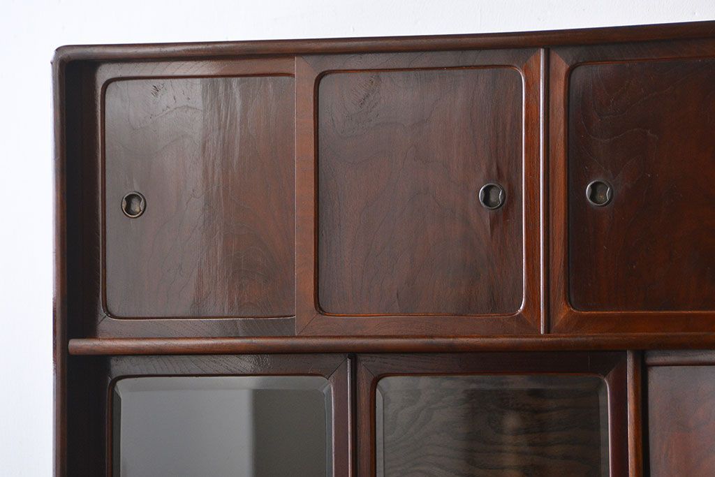 アンティーク家具　古民具・骨董　前面桑材張りの上質な茶箪笥