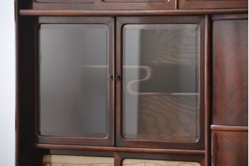 アンティーク家具　古民具・骨董　前面桑材張りの上質な茶箪笥