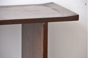 レトロ家具　昭和レトロ　古い木製の飾り棚付き収納棚