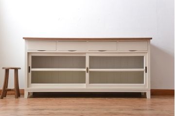 アンティーク家具　アンティーク　大きなペイントカウンターテーブル