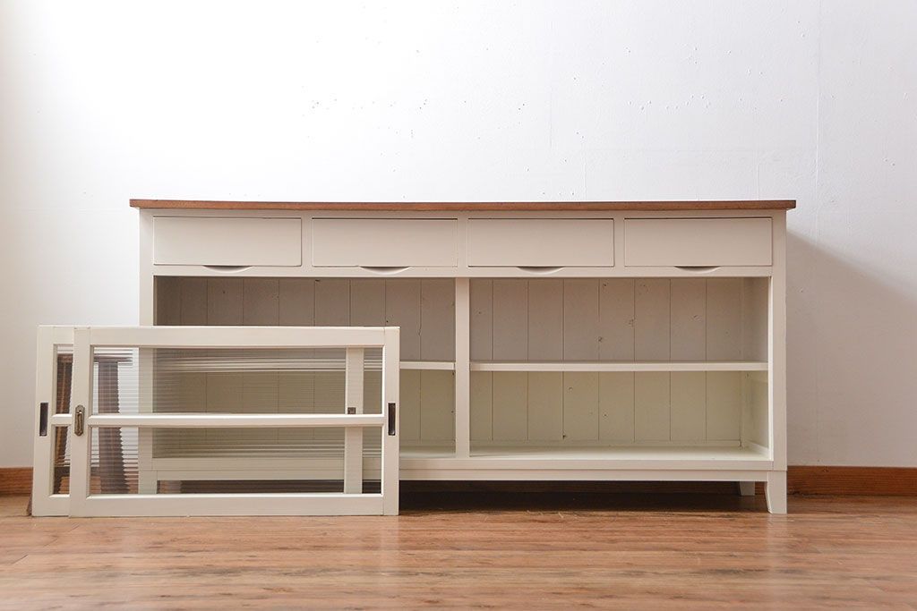 アンティーク家具　アンティーク　大きなペイントカウンターテーブル