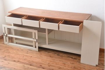 アンティーク家具　アンティーク　大きなペイントカウンターテーブル