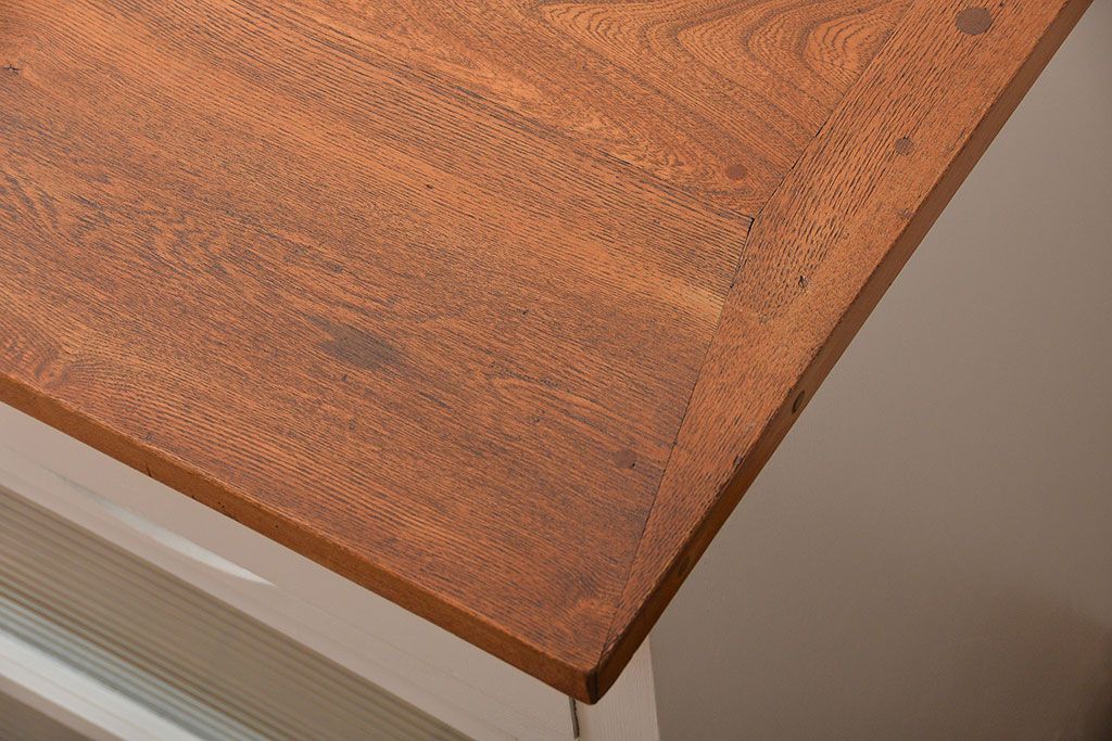 アンティーク家具　アンティーク　大きなペイントカウンターテーブル