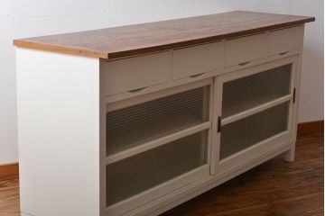 アンティーク家具　アンティーク　大きなペイントカウンターテーブル