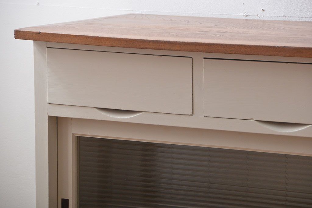 アンティーク家具　アンティーク　大きなペイントカウンターテーブル