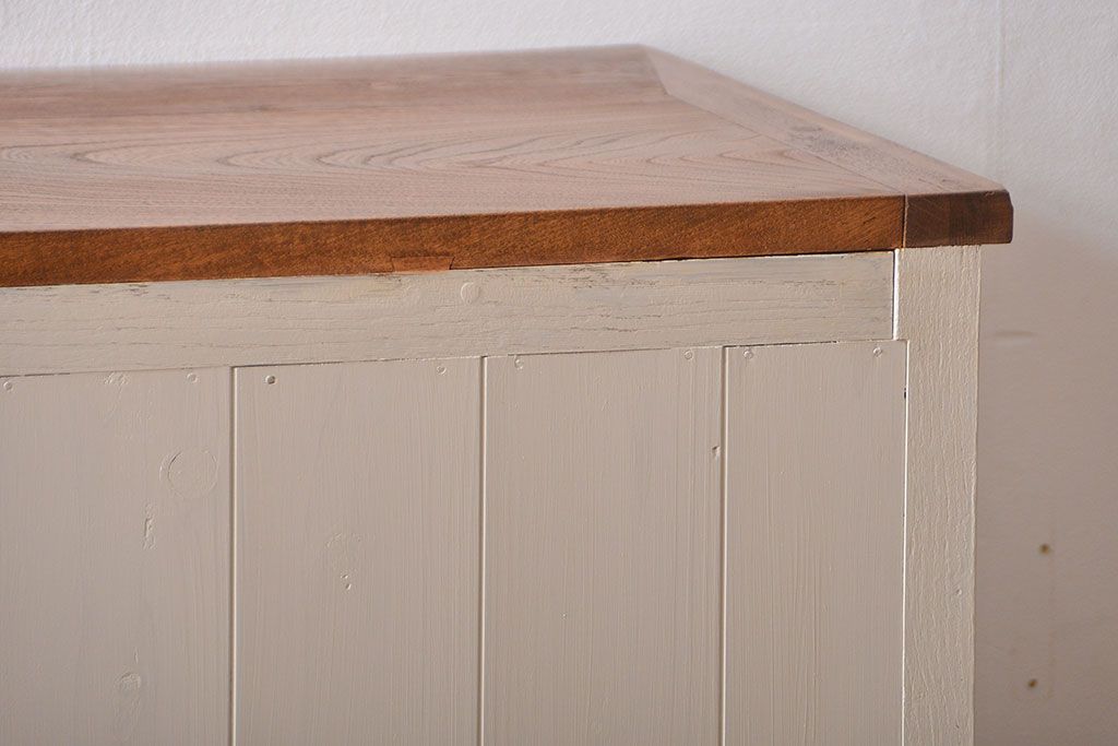 アンティーク家具　アンティーク　大きなペイントカウンターテーブル