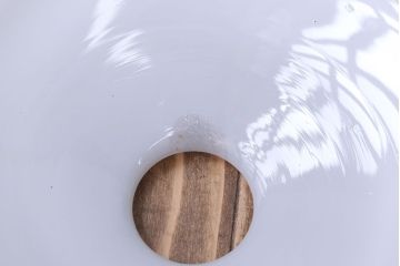 昭和レトロ　白いガラス平笠照明2個セット