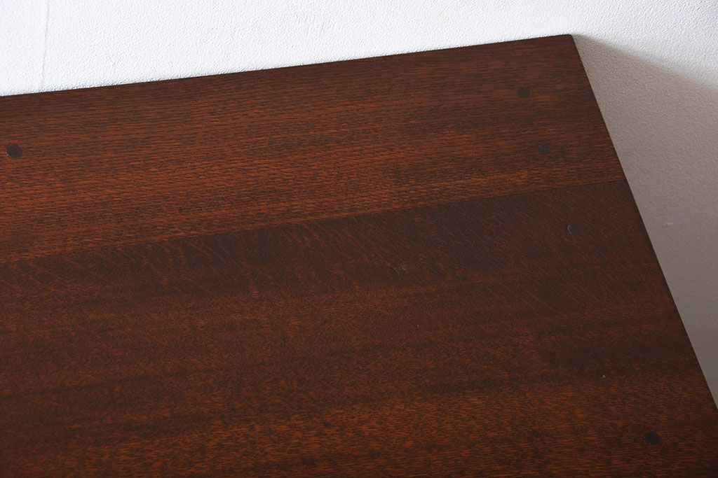 アンティーク家具　アンティーク　総無垢ナラ材の組み立て式両袖机