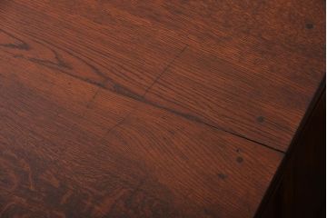 アンティーク家具　アンティーク　総無垢ナラ材の組み立て式両袖机