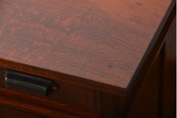 アンティーク家具　アンティーク　総無垢ナラ材の組み立て式両袖机