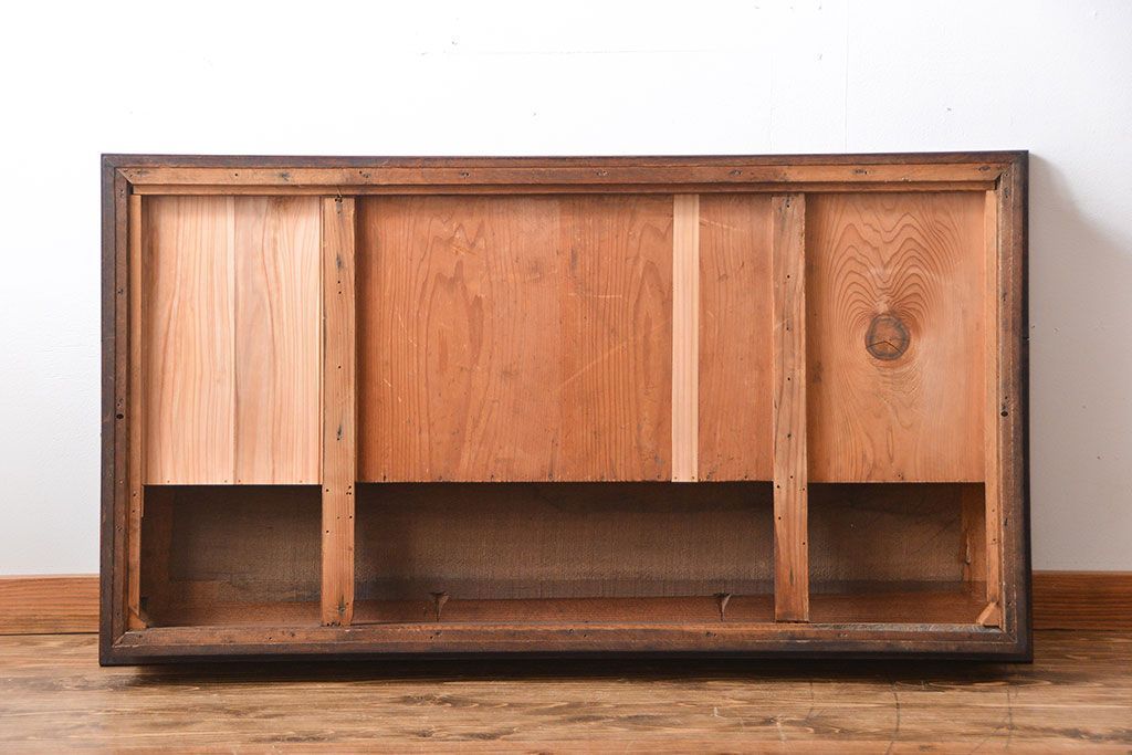 アンティーク家具　アンティーク　総無垢ナラ材の組み立て式両袖机