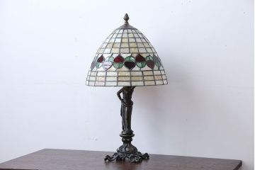 中古　ティファニーランプ(ステンドグラス)(定価約10万円)