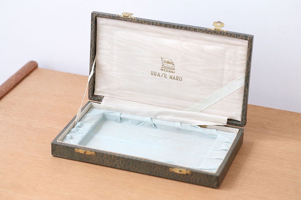 アンティーク雑貨　アンティーク　古いBRASIL MARU　ガラスプレート(ブラジル丸)