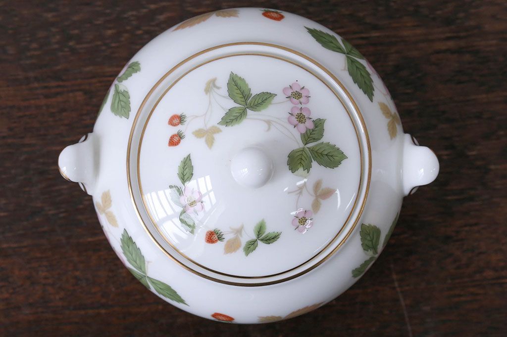 アンティーク雑貨　ウエッジウッド・ワイルドストロベリー　ティーセット(定価104760円)