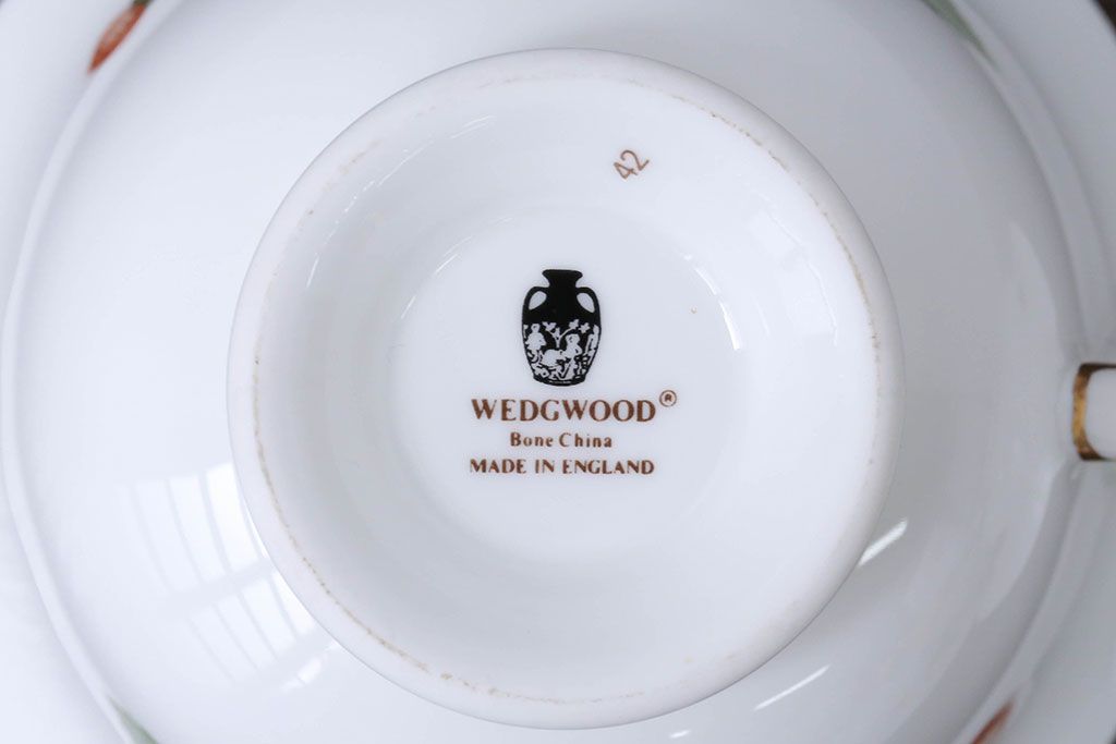 アンティーク雑貨　ウエッジウッド・ワイルドストロベリー　ティーセット(定価104760円)