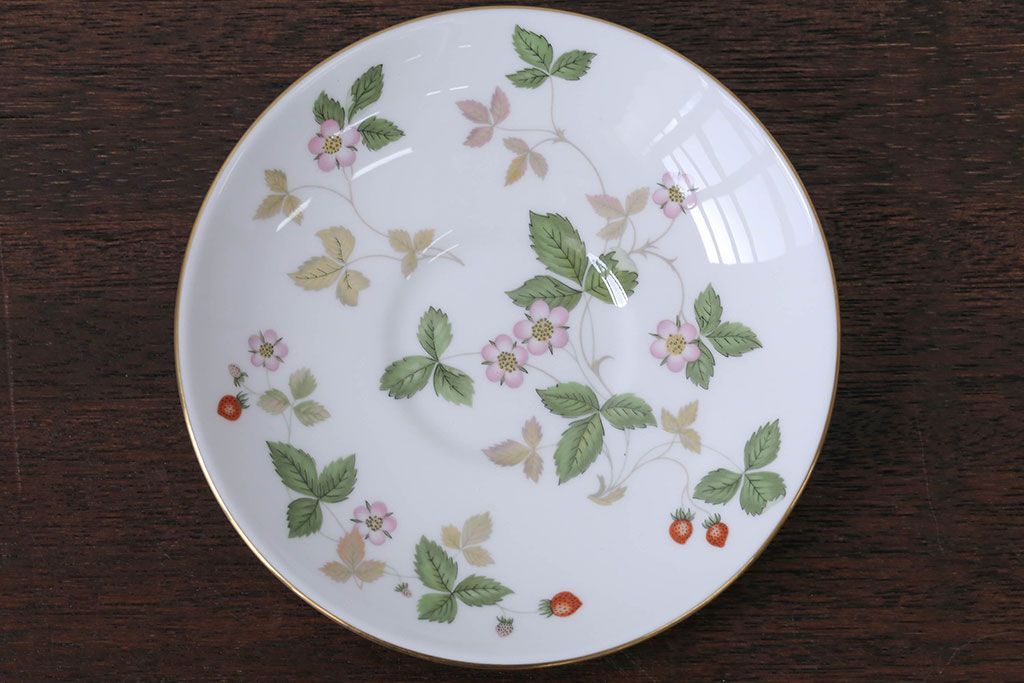 アンティーク雑貨　ウエッジウッド・ワイルドストロベリー　ティーセット(定価104760円)