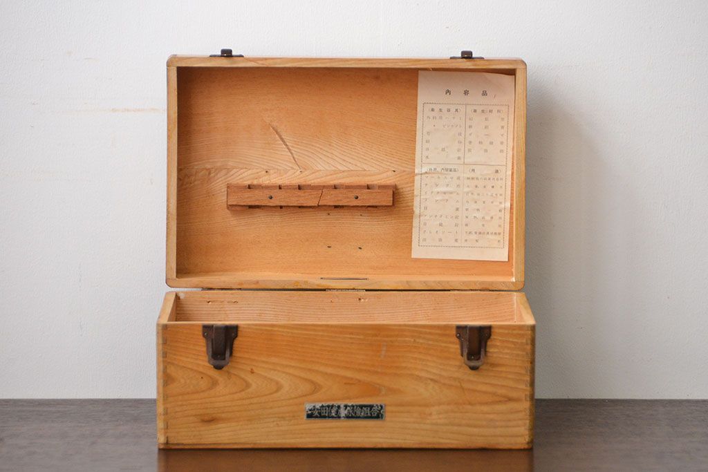 昭和レトロ 古道具 収納箱 レトロ アンティーク 中国算命学 算命占星学