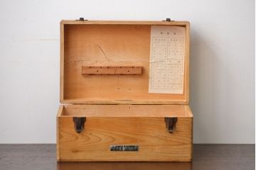 アンティーク雑貨　昭和レトロ　古い木製の薬箱
