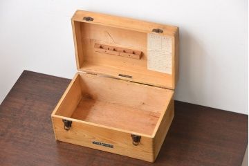 アンティーク雑貨　昭和レトロ　古い木製の薬箱