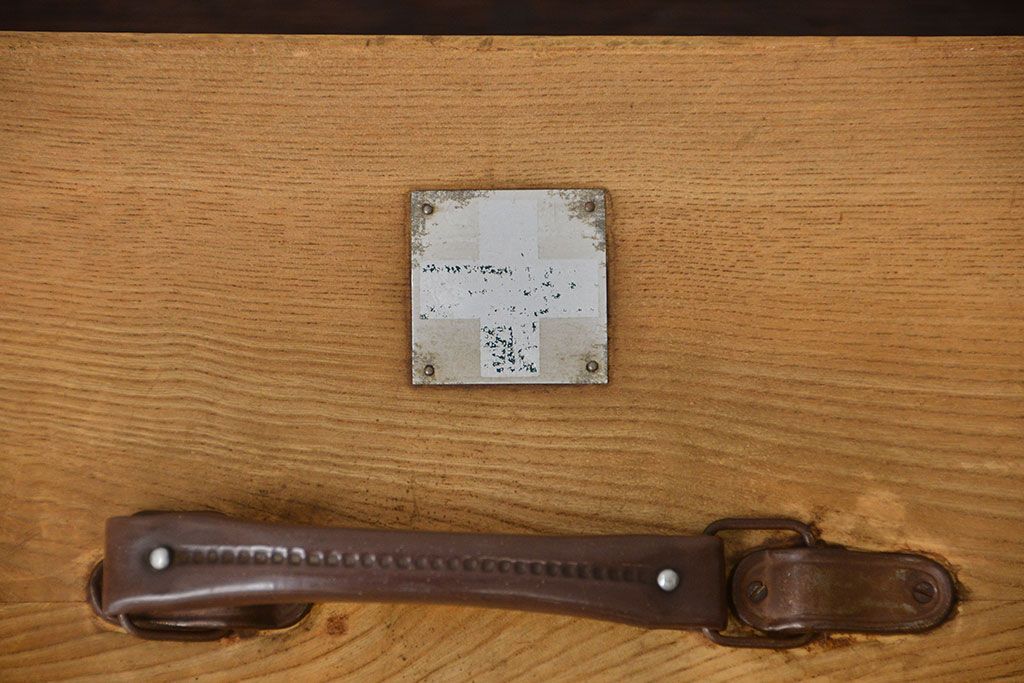 アンティーク雑貨　昭和レトロ　古い木製の薬箱