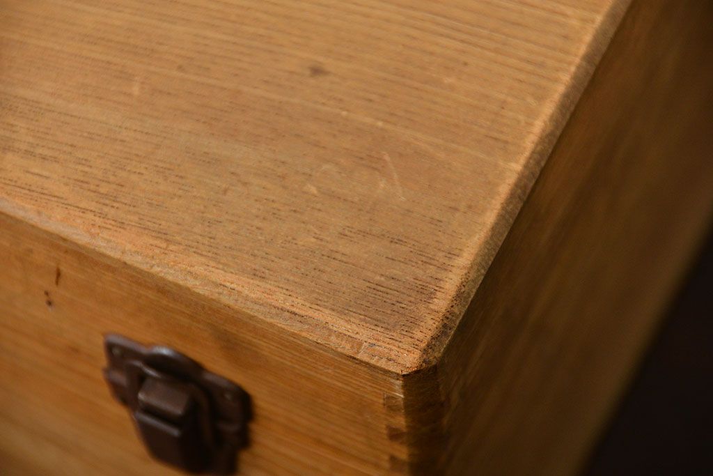 アンティーク雑貨　昭和レトロ　古い木製の薬箱