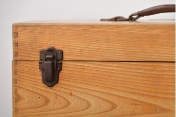 アンティーク雑貨　昭和レトロ　古い木製の薬箱