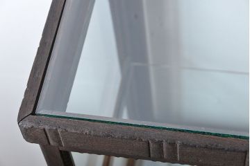 アンティーク家具　大正ロマン　お洒落な縦型5面ガラスケース