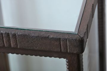 アンティーク家具　大正ロマン　お洒落な縦型5面ガラスケース